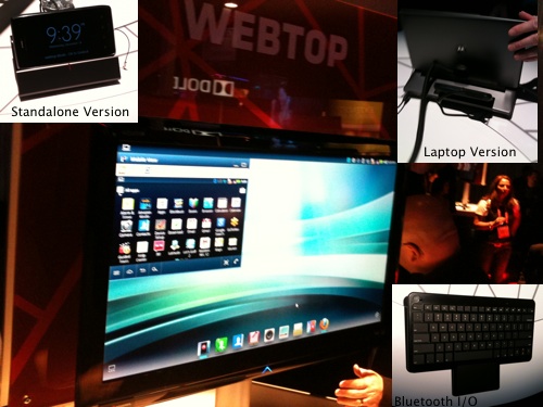 Motorolla Mobile Webtop at CES 2012
